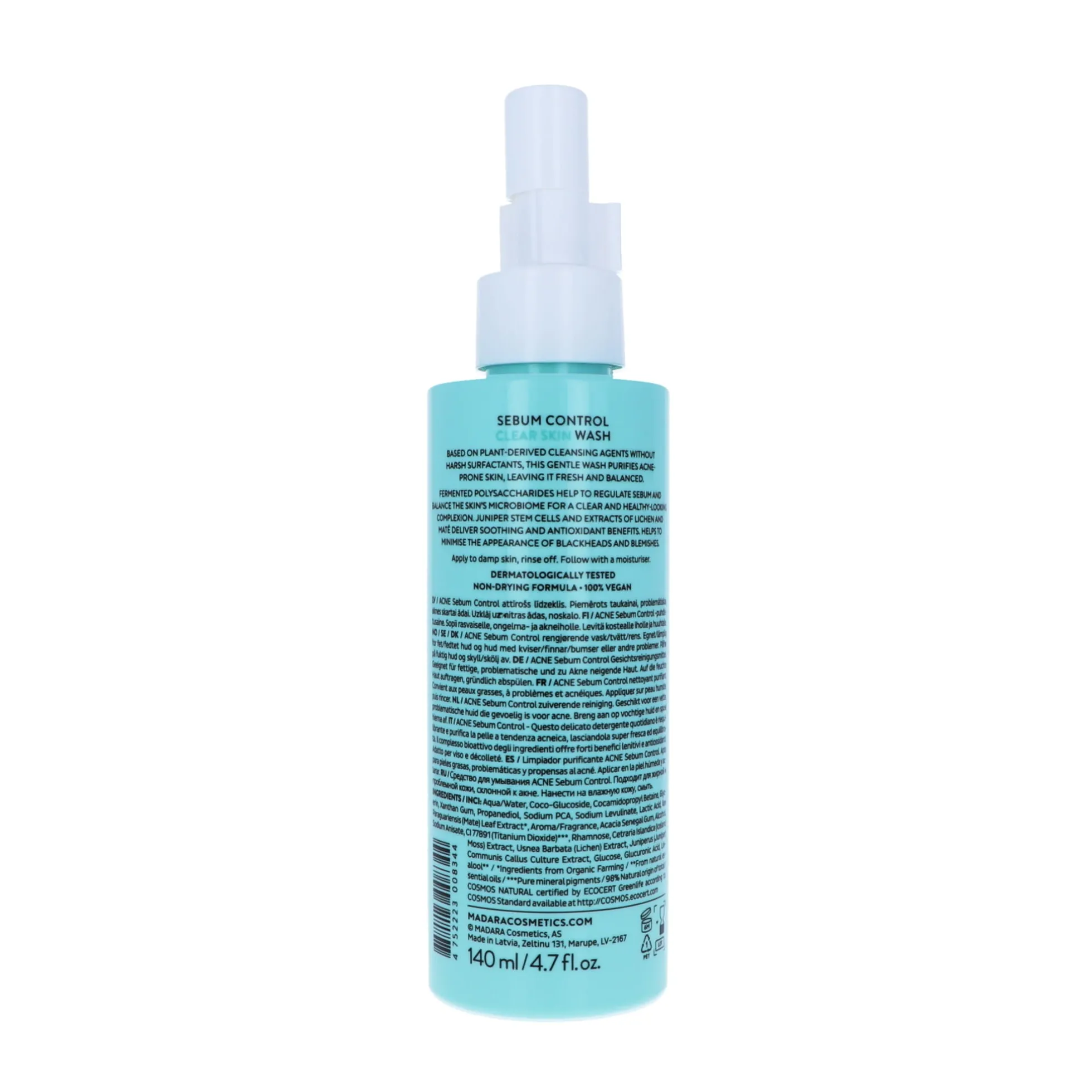 ACNE Clear Skin puhdistusaine (Sebum Control Clear Skin Wash), 140 ml