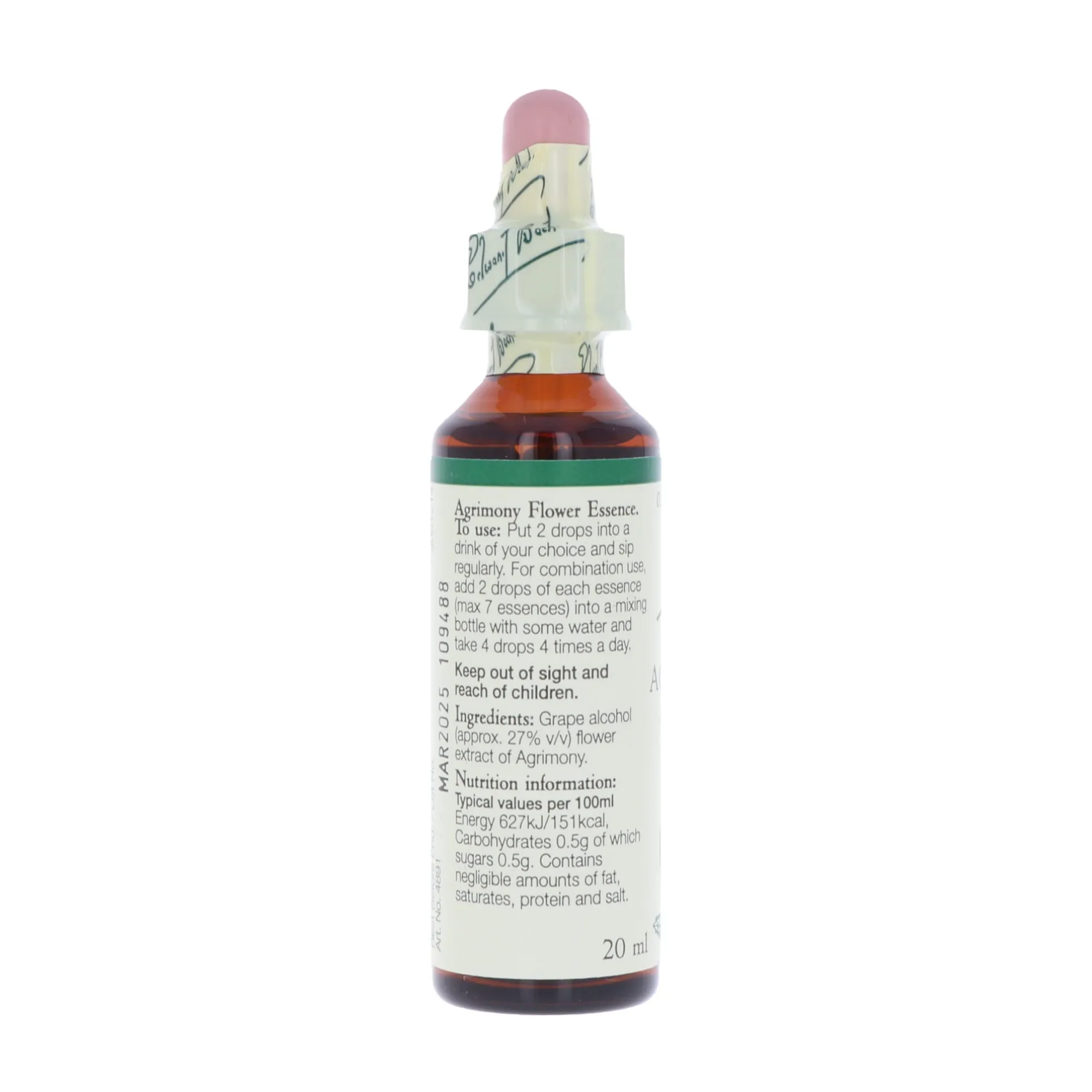 Agrimony-kukkatipat (Maarianverijuuri) No 1, 20 ml