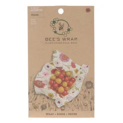 Bee's Wrap 3-pak. Vegan Meadow Magic