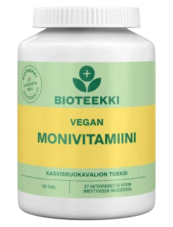 Bioteekki Vegan Monivitamiini, 90 tabl.