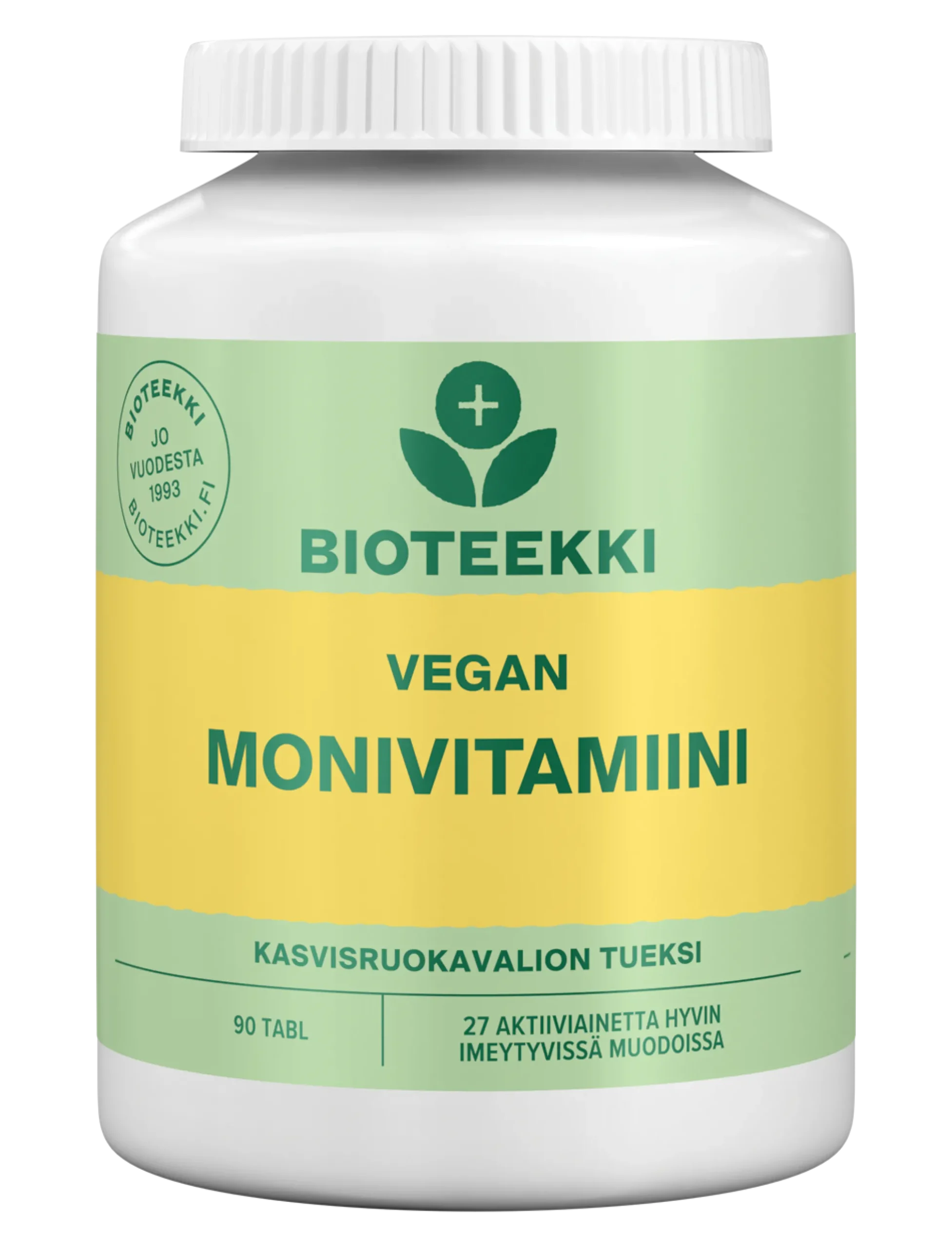 Bioteekki Vegan Monivitamiini, 90 tabl.