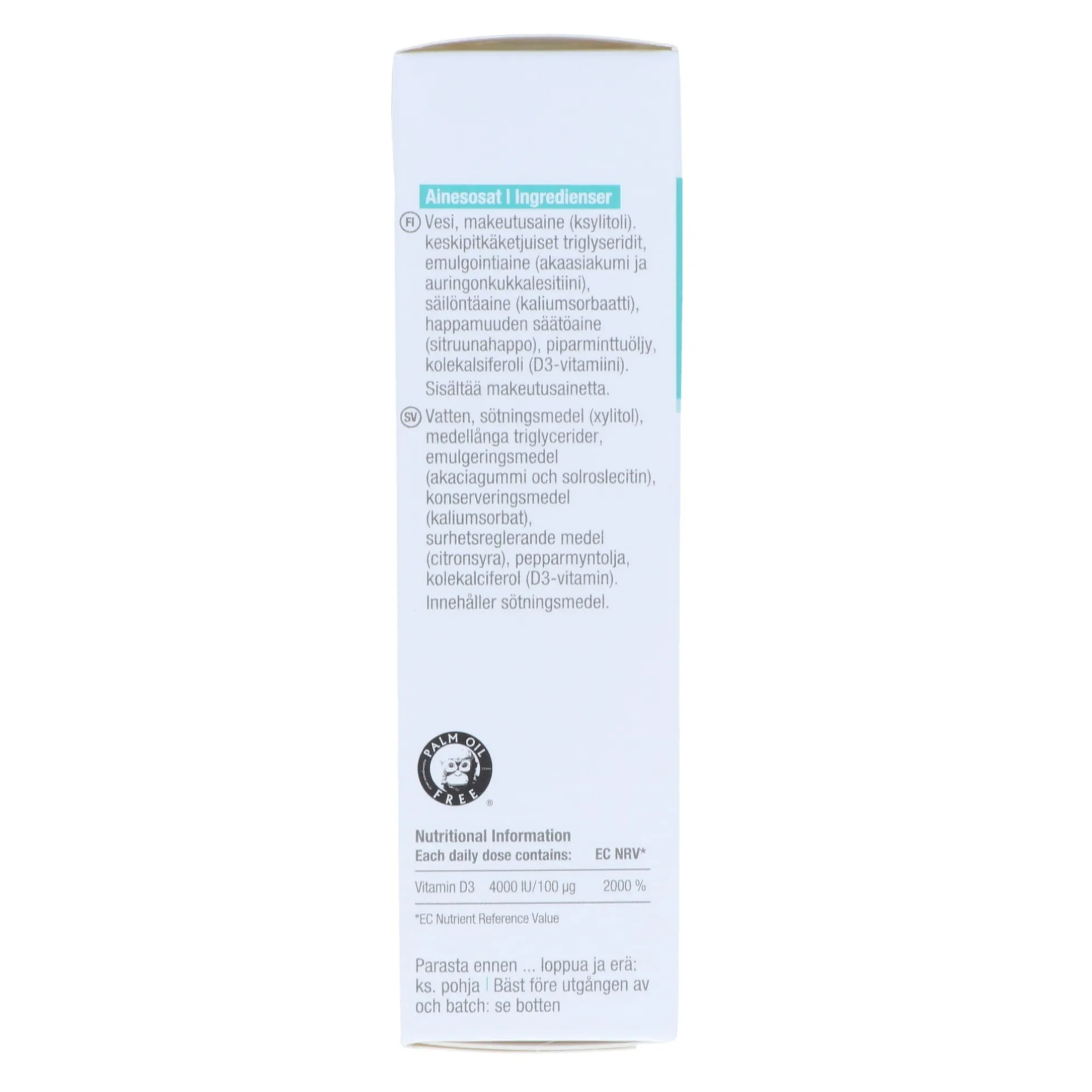 DLux 4000 D3-vitamiini 100 ug, 15 ml