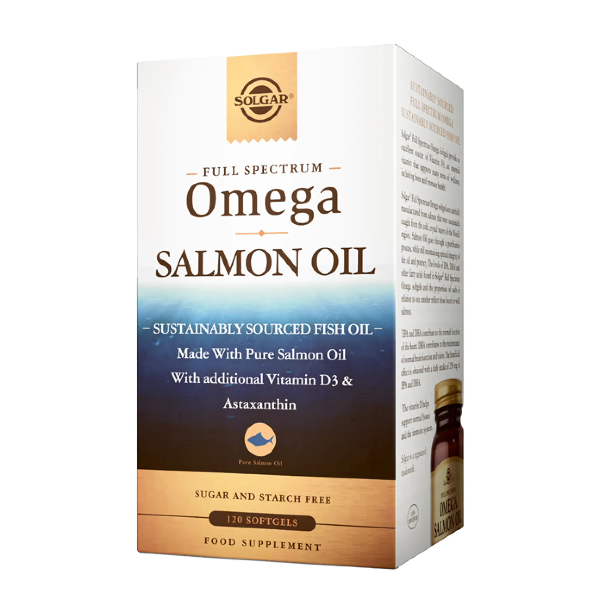 Full Spectrum Omega Salmon Oil Softgels, 120 kaps - Omega-kapselit