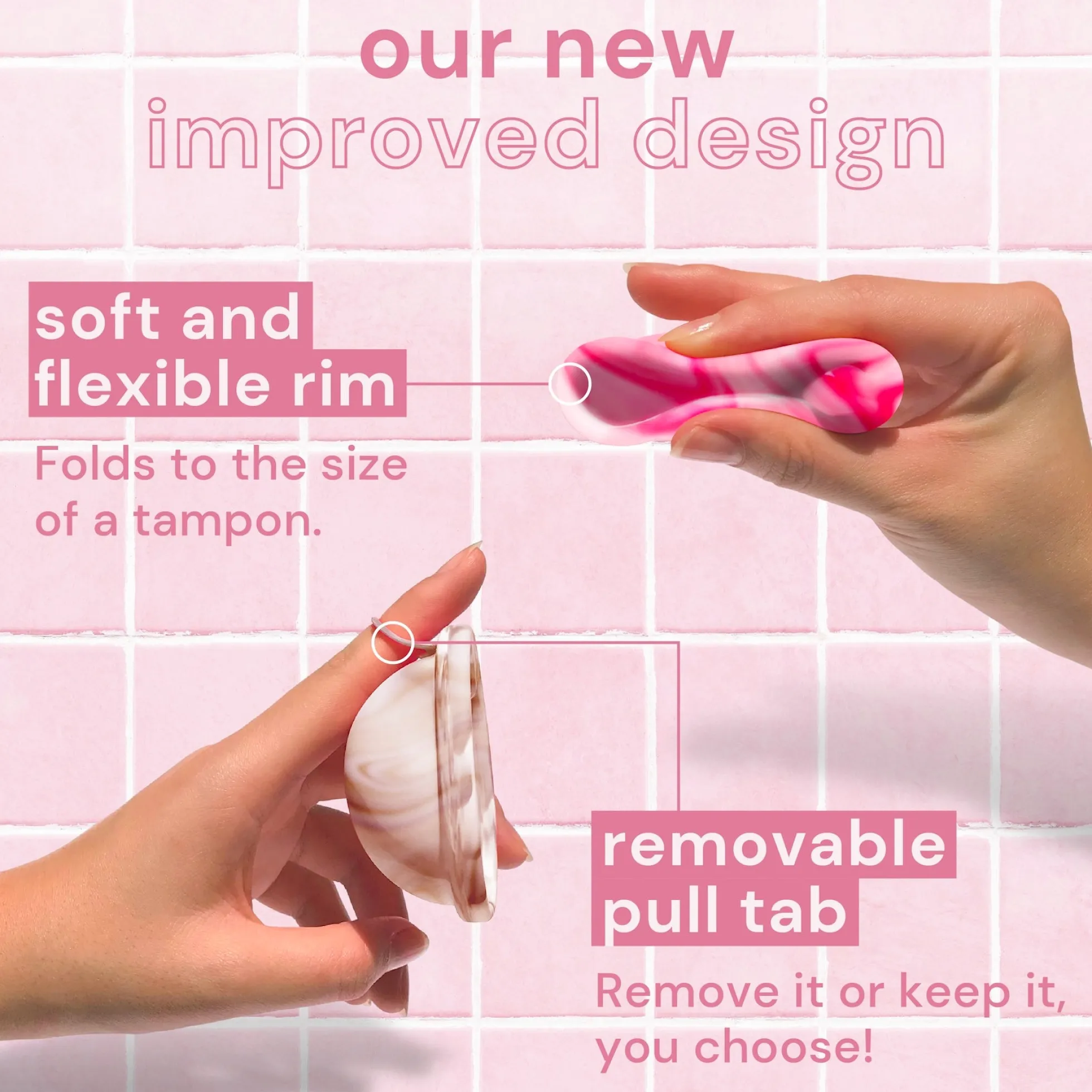 Kestokuukautissuoja, beige-pinkki, 2 kpl