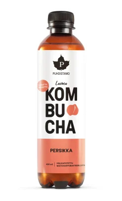 Kombucha Persikka, Luomu 400 ml
