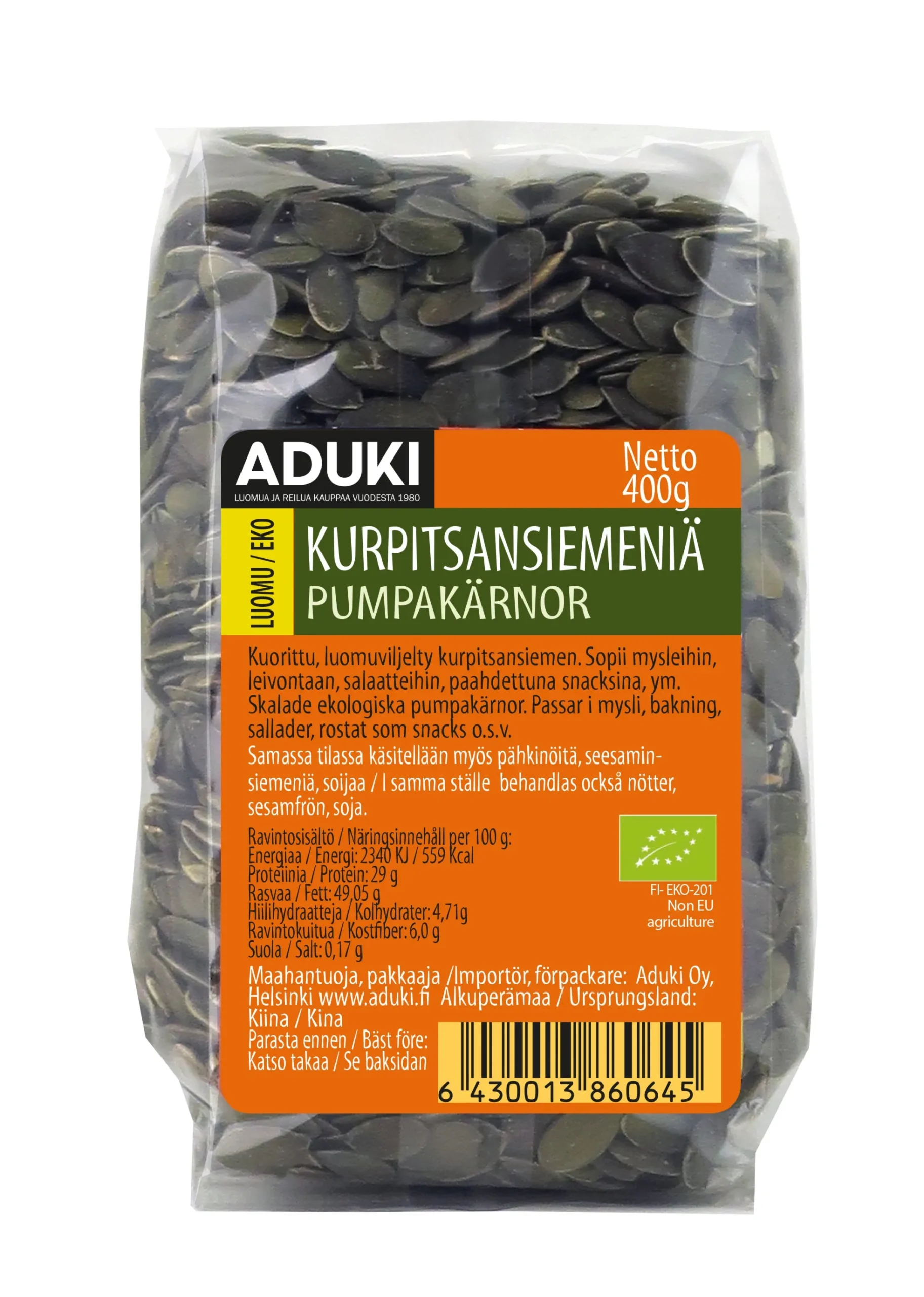 Kurpitsansiemen, 400 g