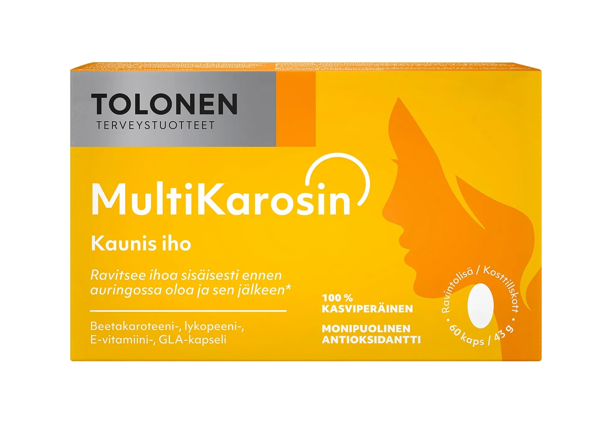 Multikarosin-aurinkokapselit, 43 g