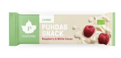 Puhdas Snack patukka, Raspberry & White Cacao, 40 g