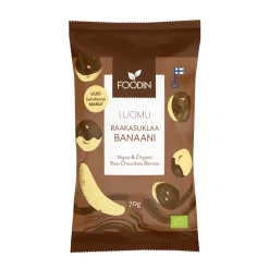 Raakasuklaakuorrutettu banaani, 70 g