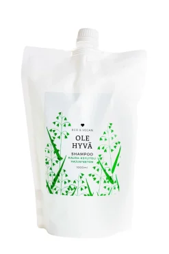 Shampoo, kaura-ksylitoli, hajusteeton, täyttöpussi, 1000 ml