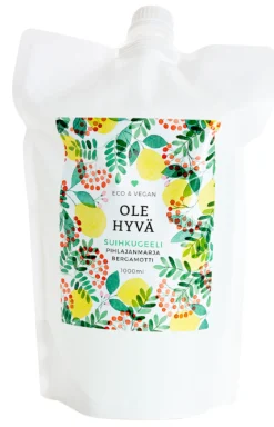 Suihkugeeli, pihlajanmarja-bergamotti, täyttöpussi, 1 l