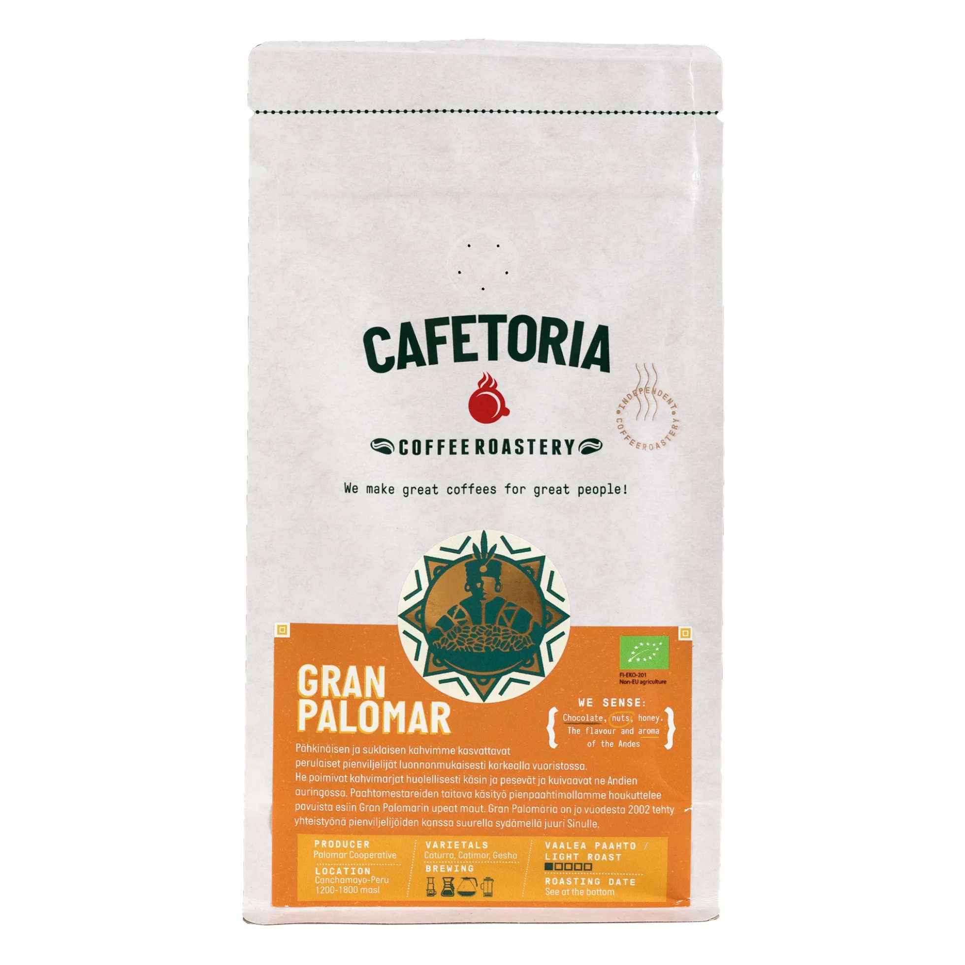 Suodatinkahvi, vaalea paahto, 250 g