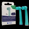 TIO Kasvipohjaiset vaihtoharjat Oral-B sähköhammasharjaan 2 kpl, Glacier / Coral